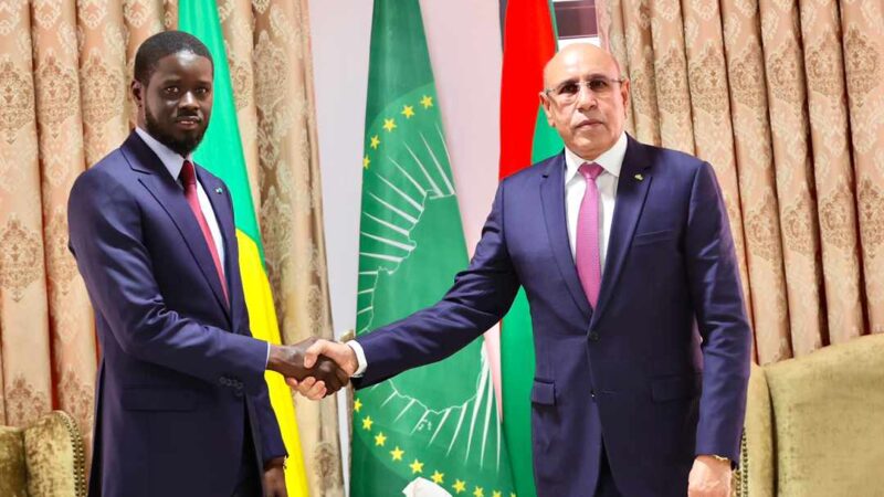 Mauritanie : Faye et Ghazouani ont discuté des relations de coopération bilatérale entre Dakar et Nouakchott